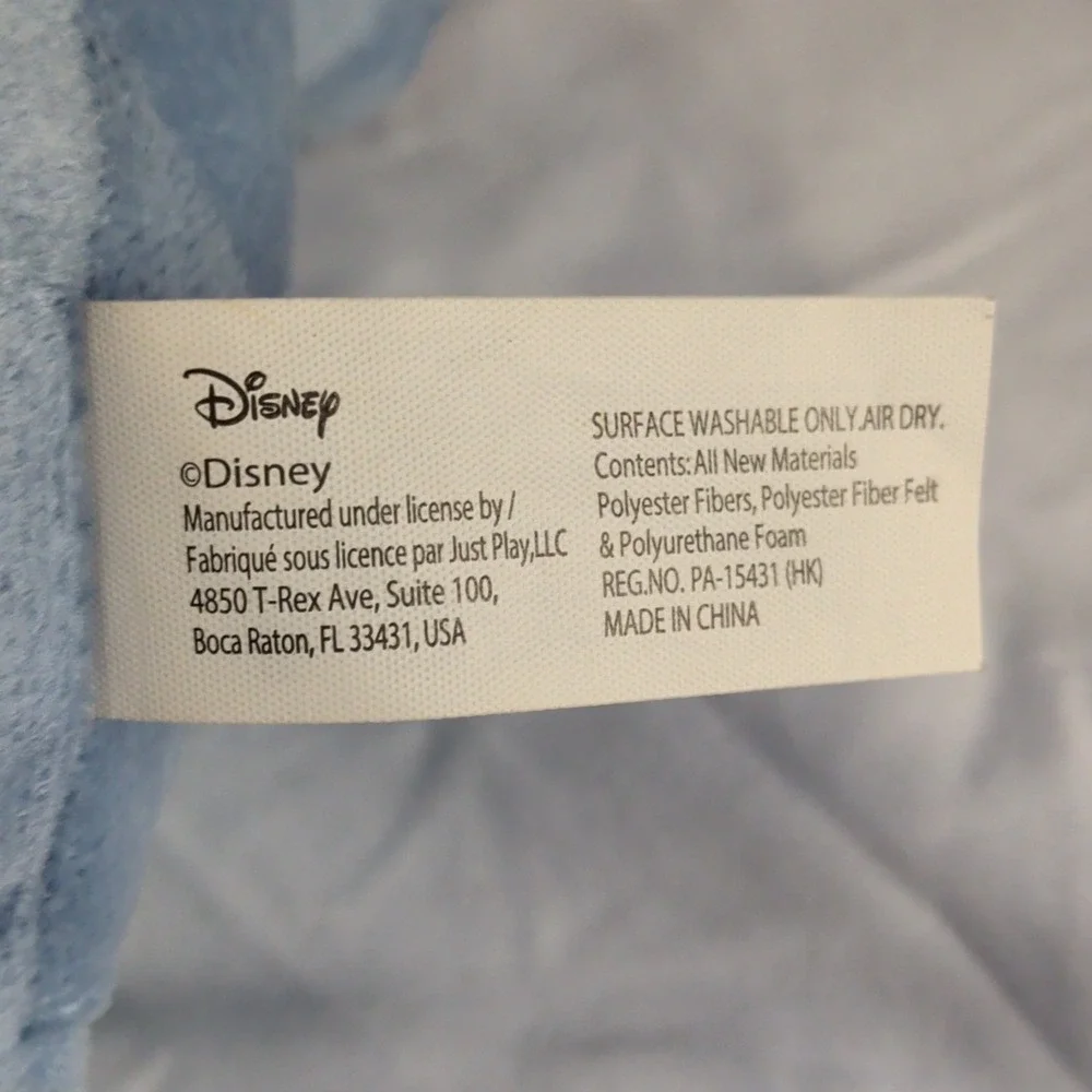 Disney Lilo & Stitch Angel Small Plush Pink Ears MPN Surface Washable